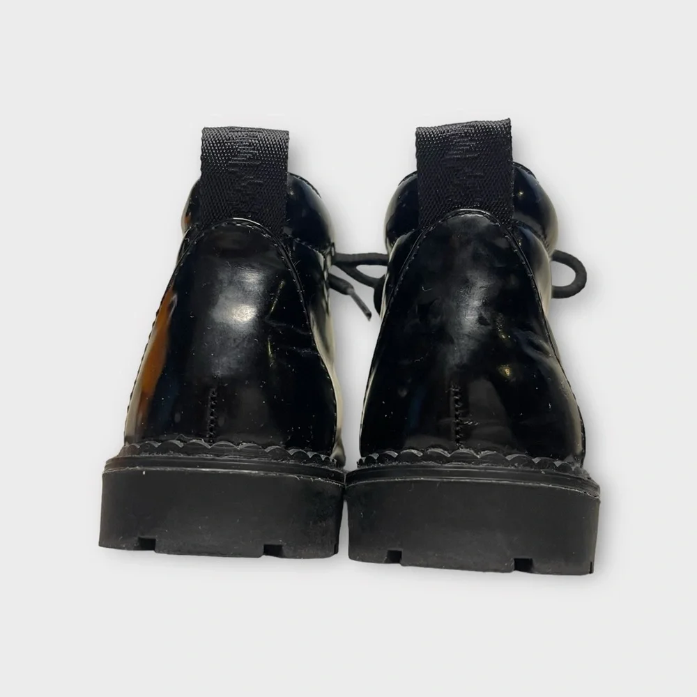 Gymboree Vintage Colorful Tag Black Combat Boots - Picture 3 of 8